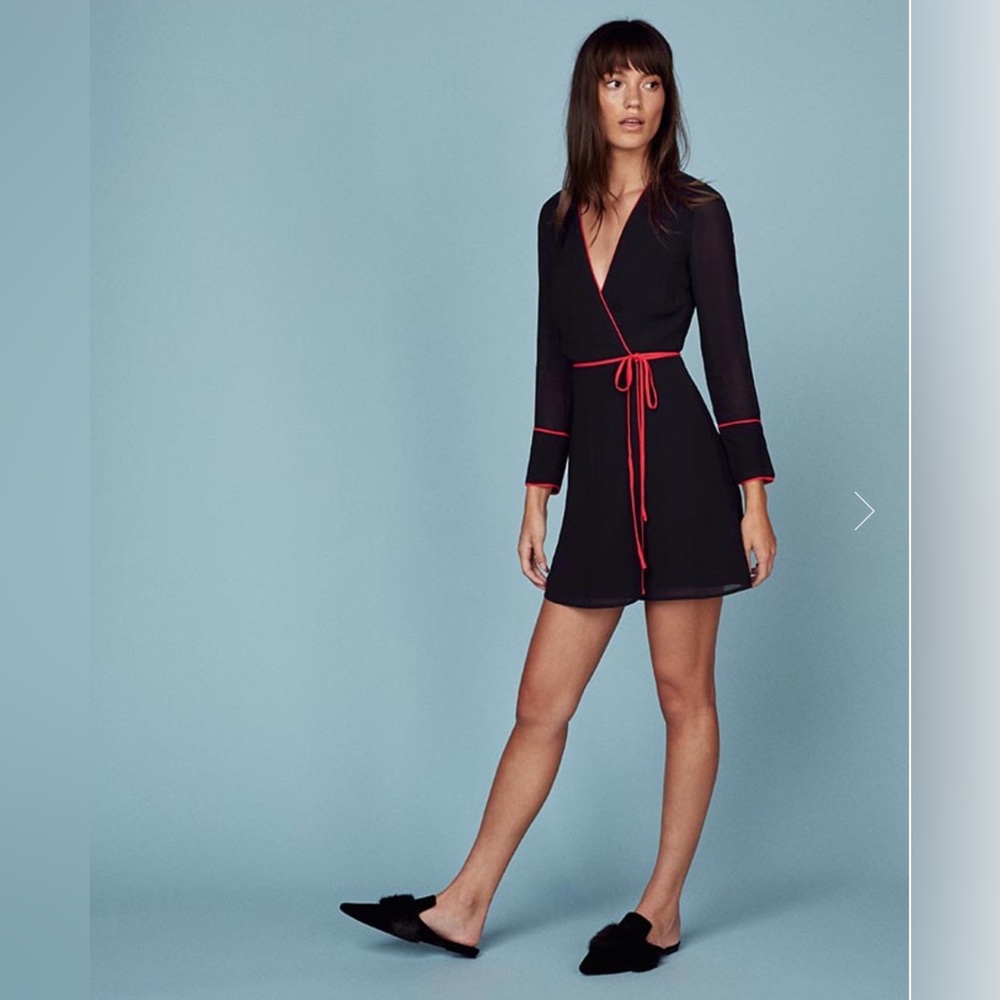 Reformation Bamboo Wrap Dress